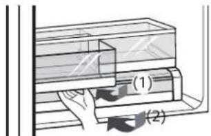 KENMORE 74102 - REMOVING THE HUMIDITY CONTROLLED CRISPER - 2