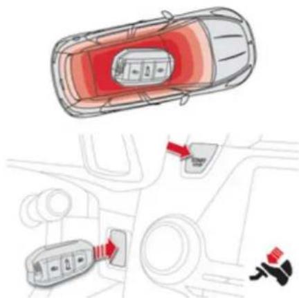 CITROEN DS5 (2011.5) - Rozruch awaryjny za pomocą systemu "Zdalny dostęp i rozruch" - 1