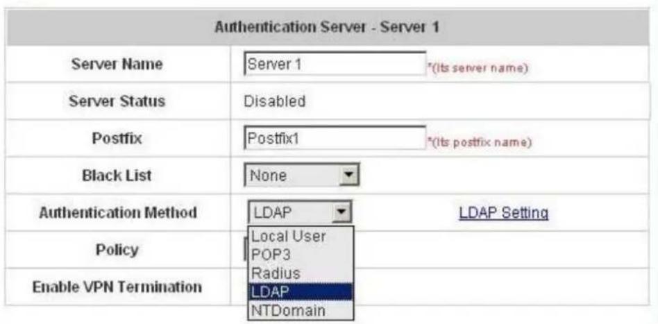 Edimax AC-M1000 - Authentication Method – LDAP - 1