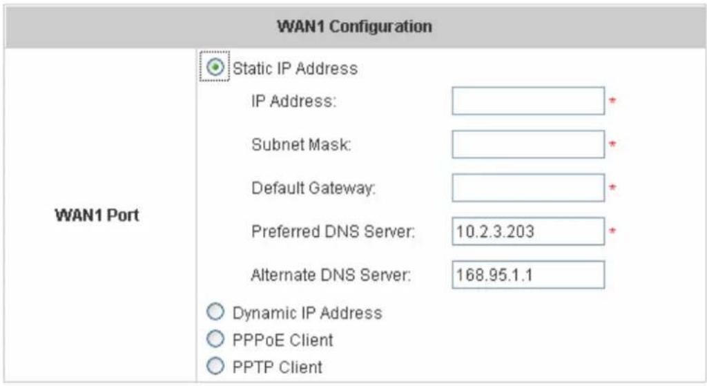 Edimax AC-M1000 - WAN1 Configuration - 1