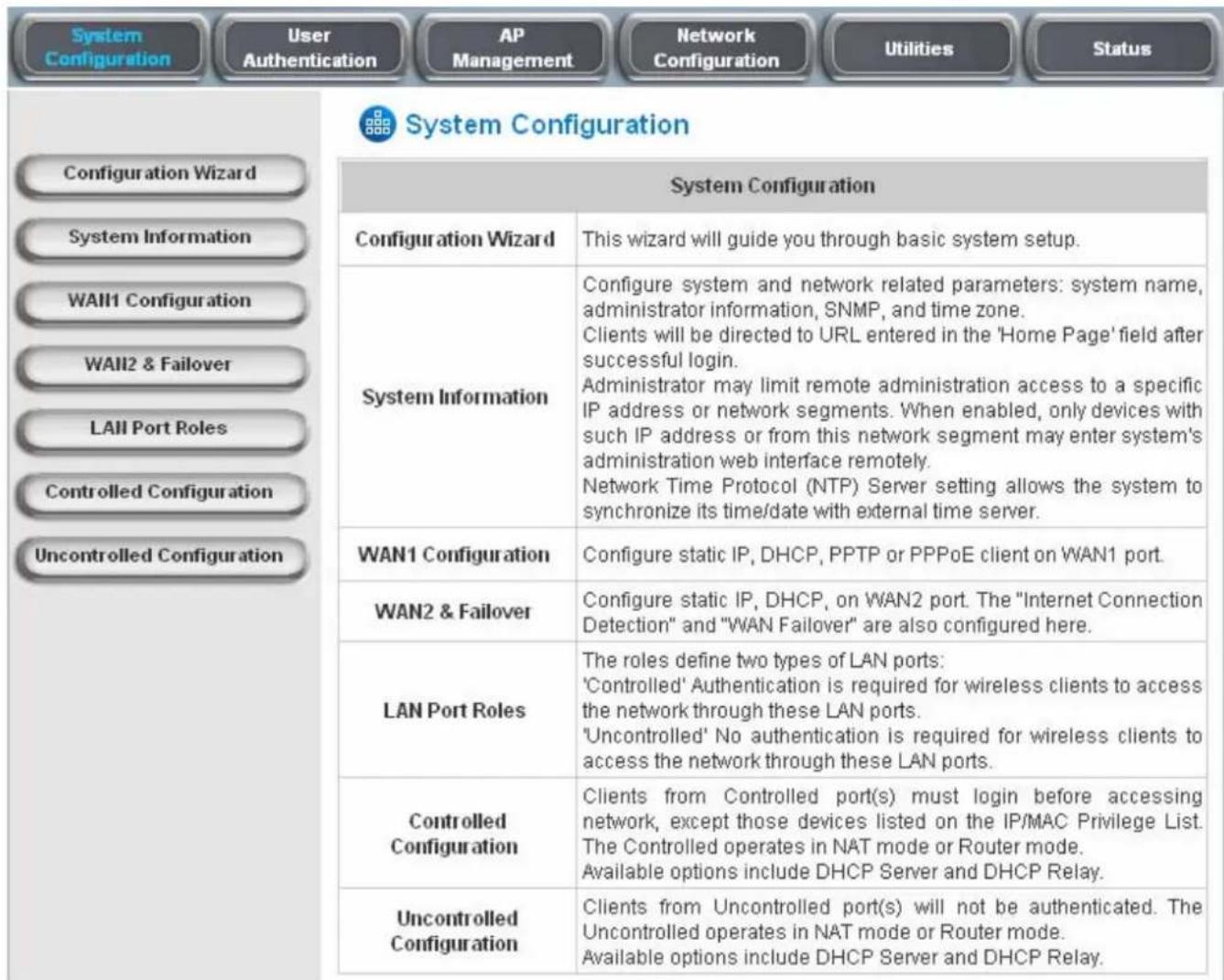 Edimax AC-M1000 - System Configuration - 1