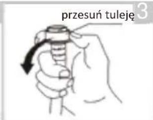 przesuń tuleję 3