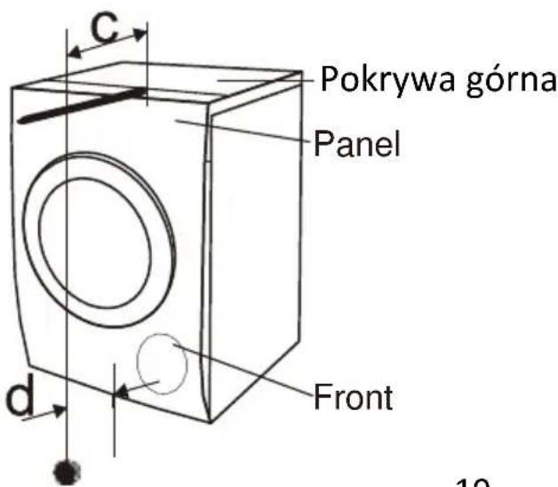 Pokrywa górna Panel Front d 10