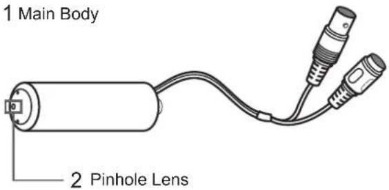 1 Main Body 2 Pinhole Lens