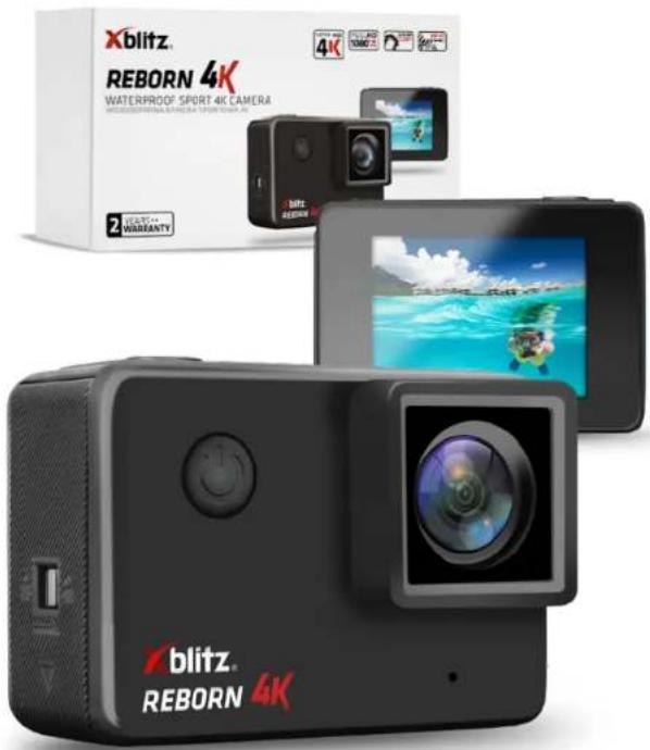 Xblitz REBORN 4K WATERPROOF SPORT 4K CAMERA 2 WAWARANTY blitz REBORN 4K