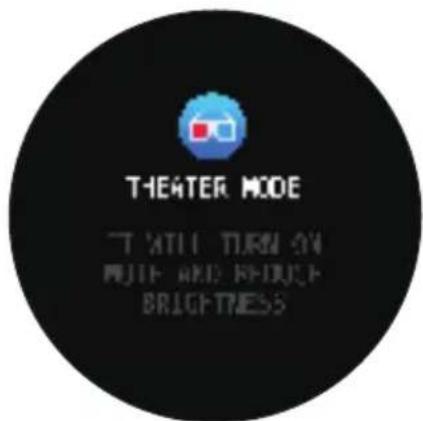 THEATER MODE TATLL TURN ON MOUSE AND REDUCE BRIGHTNESS