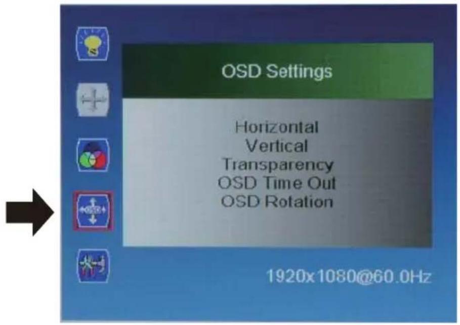 BENQ DL550F - OSD setting menu - 1