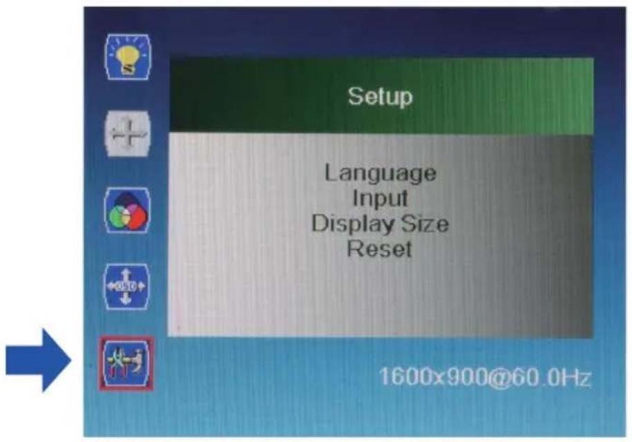 BENQ DL550F - Setup menu - 1