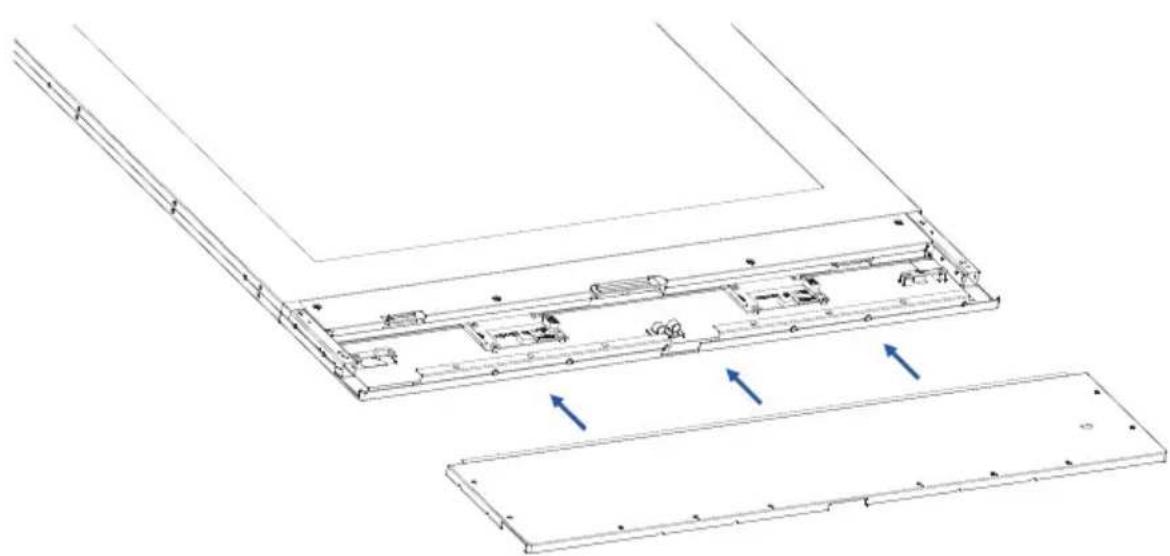 BENQ DL550F - Putting back the downside cover and I/O covers - 1