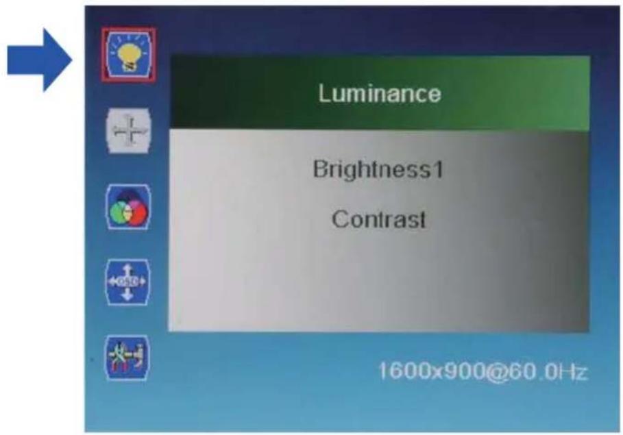 BENQ DL550F - Luminance menu - 1