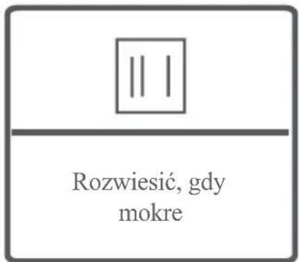 ||| Rozwiesić, gdy mokre