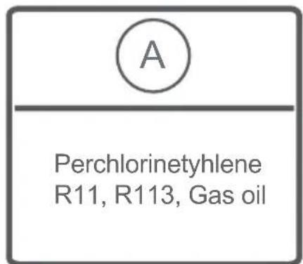 A Perchlorinetyhlene R11, R113, Gas oil