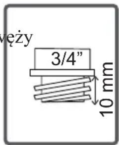 veży 3/4" 10 mm