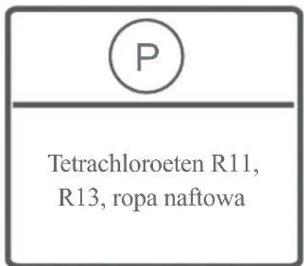 P Tetrachloroeten R11, R13, ropa naftowa
