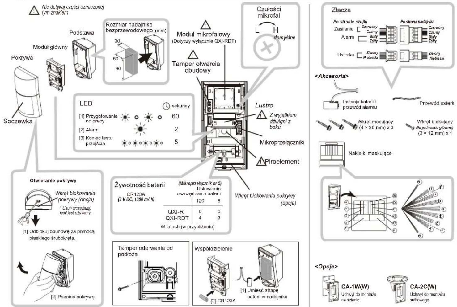 OPTEX QXI-MW - Instalacja - 1