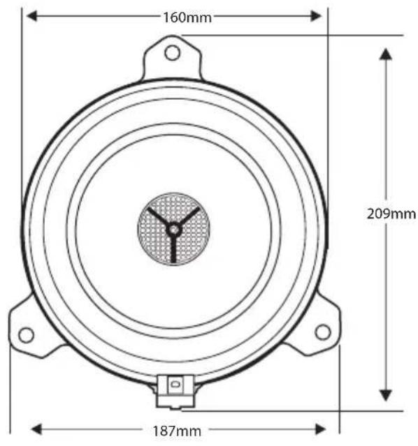 160mm 209mm 187mm
