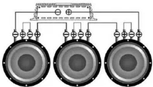 Deaf Bonce Hannibal HSS-2810 D2 - Subwoofers in series, coils in parallel - 4