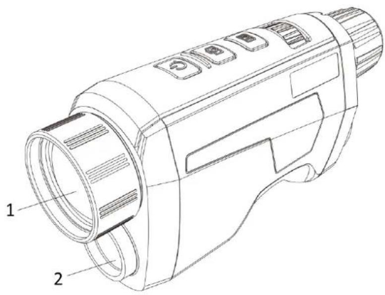 Hikmicro Gryphon GQ35 - Elementy urządzenia - 1