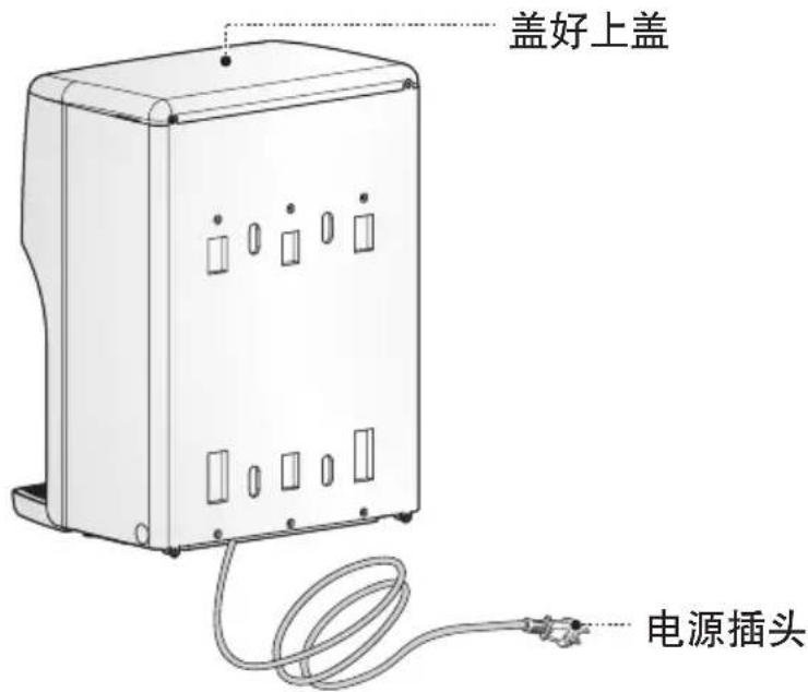 盖好上盖 电源插头