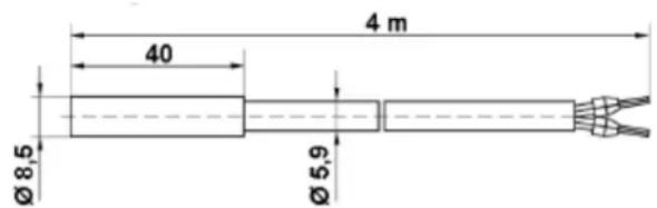 4 m 40 Ø 8,5 Ø 5,9