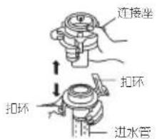 连接坐 扣环 扣环 进水管