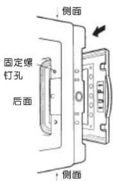 侧面 固定螺钉孔 后面 侧面