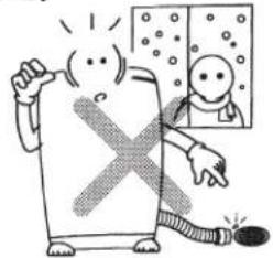 Cartoon illustration showing a large 'X' symbol being struck by a broken tool, with a small inset showing a smiling face and bubbles.