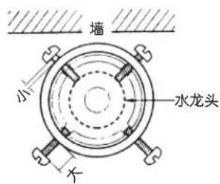 墙 小 水龙头 不