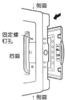 侧面 固定螺钉孔 后面 侧面
