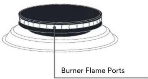 Burner Flame Ports