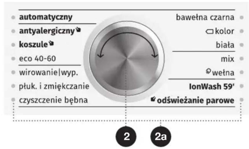 automatyczny antyalergiczny koszule eco 40-60 wirowanie|wyp. ptuk. i zmiękczanie czyszczenie bębna bawełna czarna kolor biała mix wętna IonWash 59' odświeżanie parowe 2 2a