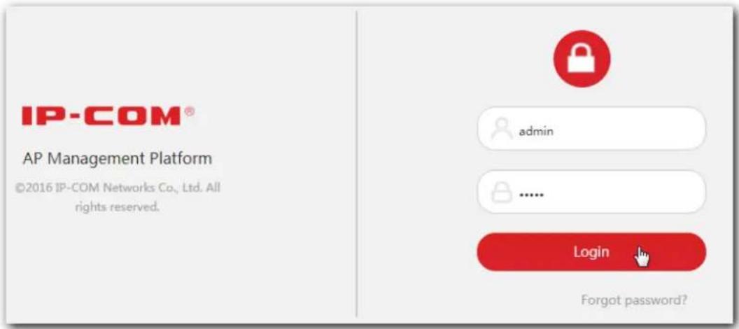 IP-COM® AP Management Platform ©2016 IP-COM Networks Co., Ltd. All rights reserved. admin ...... Login Forgot password?