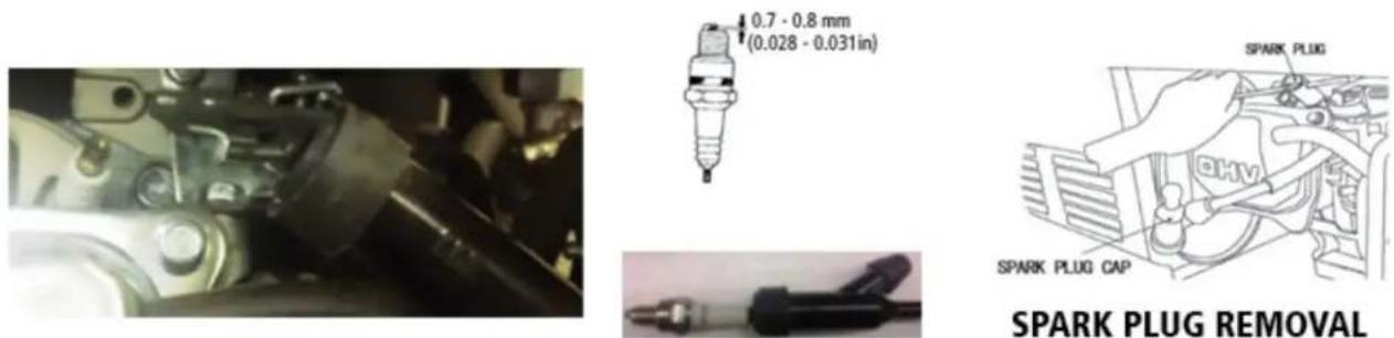 Lifan ST4TWP-LT - SPARK PLUG MAINTENANCE: - 1