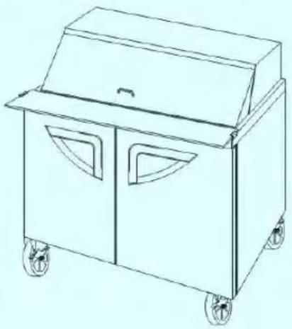 Turbo air TST-60SD-18M-N-RW - Mega Top Sandwich Salad Unit Sandwich Salad Unit Undercounter Refrigerator/Freezer Installation and Operation Manual - 1