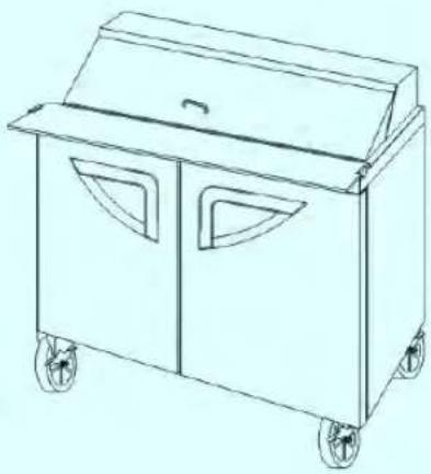 Turbo air TST-60SD-18M-N-RW - Mega Top Sandwich Salad Unit Sandwich Salad Unit Undercounter Refrigerator/Freezer Installation and Operation Manual - 2