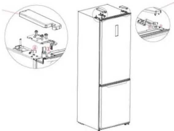 MIDEA MDRB470MGE22 - Zmiana kierunku otwierania drzwi - 10