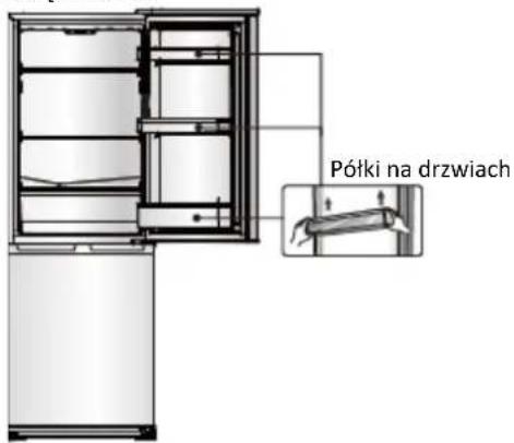 Półki na drzwiach