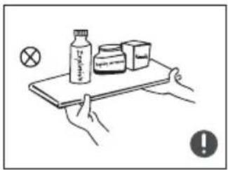 Finlux FR-CF151DFW - Warnings related to placing items - 1