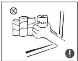 Finlux FR-CF151DFW - Warnings related to placing items - 3