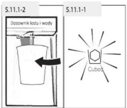 5.11.1-2 Dozownik lodu i wody 5.11.1-1 Cubed
