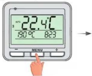 3 22.4°C 190 °C 8:23 MENU