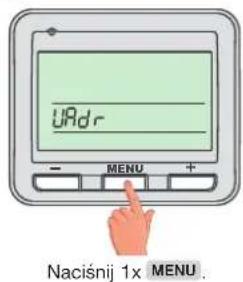 URdr - MENU + Naciśnij 1x MENU.