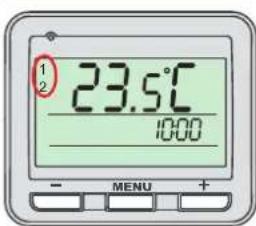 1 2 23.5°C 10:00 - MENU +