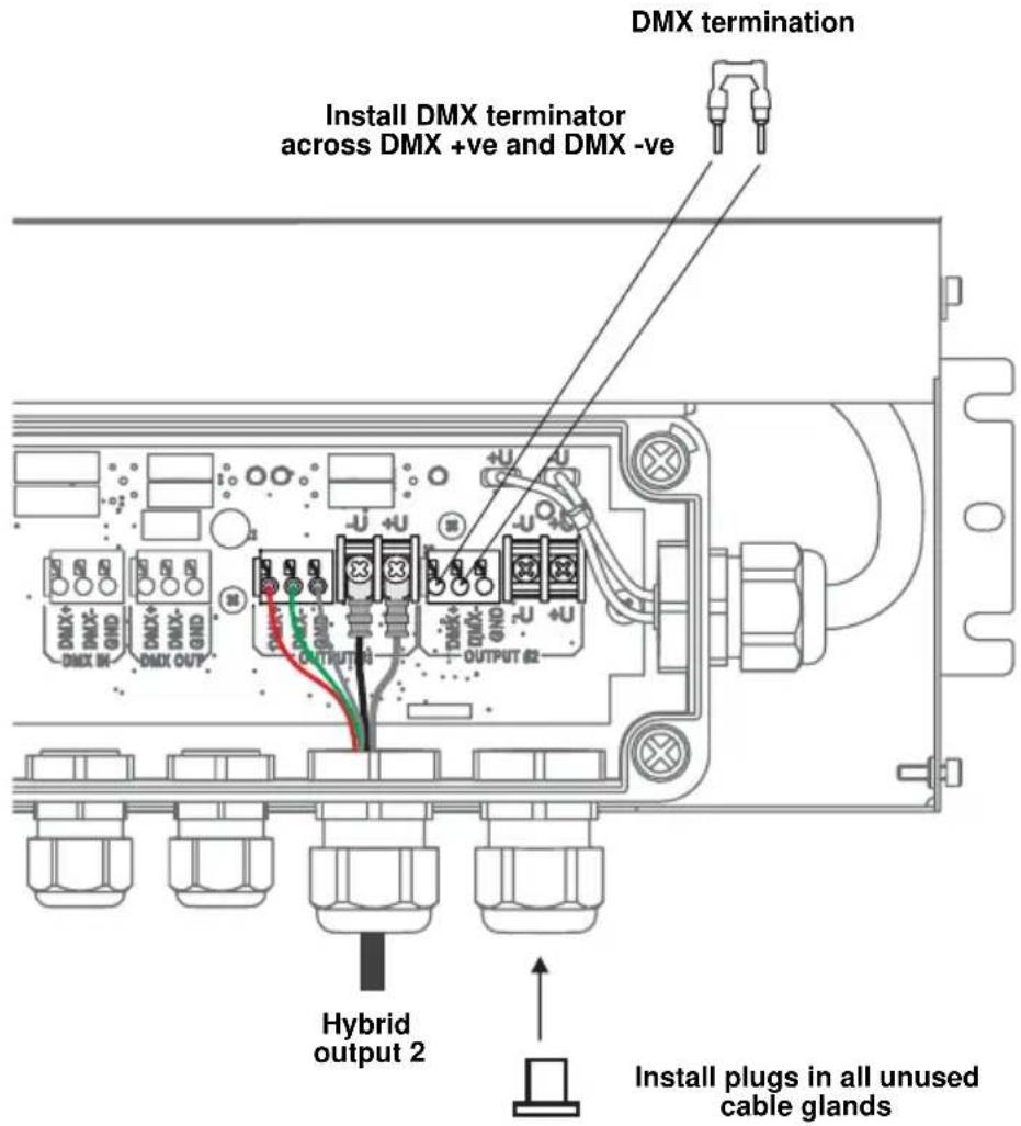 MARTIN Exterior 50 IP68 - Connecting a PSU to a Splitter - 3