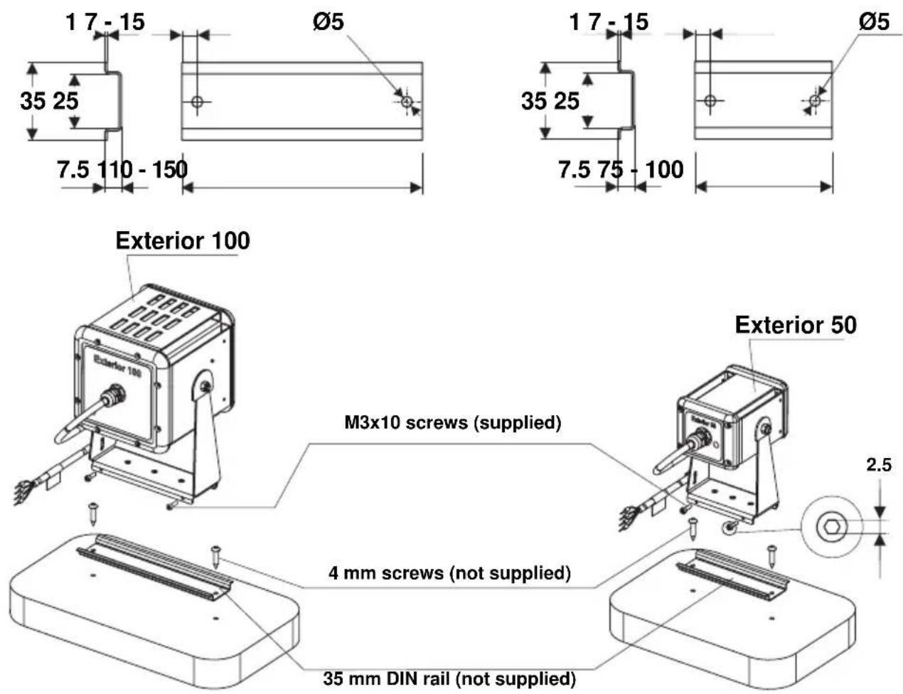 MARTIN Exterior 50 IP68 - Fastening to DIN rail - 1