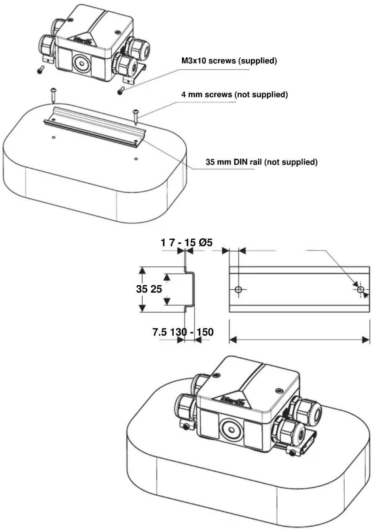 MARTIN Exterior 50 IP68 - Physically installing a Splitter - 2