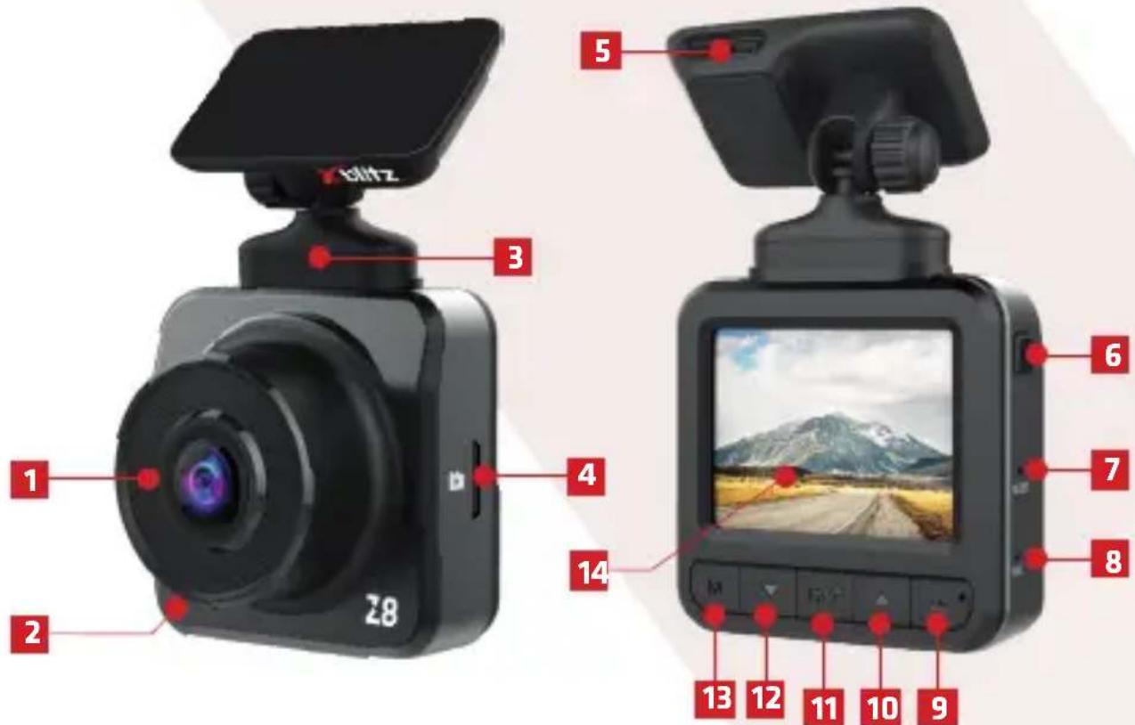 Xblitz Z8 Night - INSTALLING THE CAMERA - 2