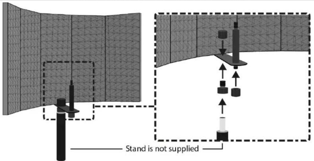 Stand is not supplied