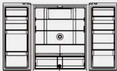 TOSHIBA GR-RF840WE-PMS - Etapy czyszczenia: - 1