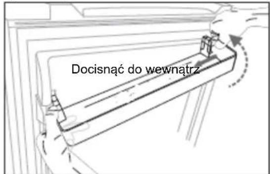Docisnąć do wewnątrz
